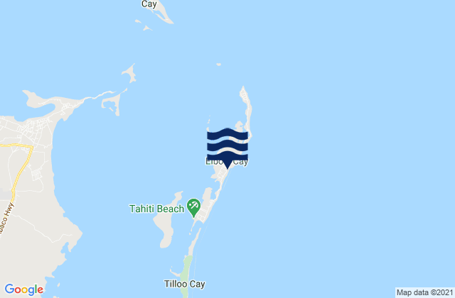 Hope Town District, Bahamasの潮見表地図