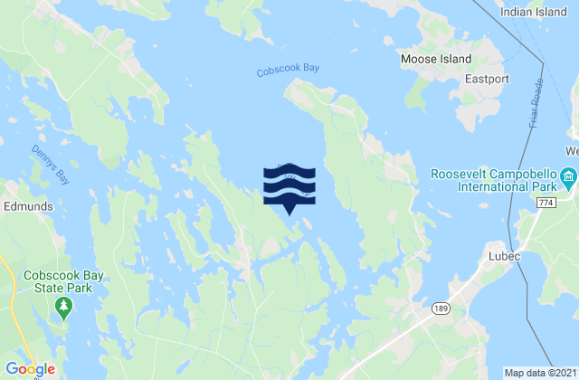 Horan Head, Canadaの潮見表地図