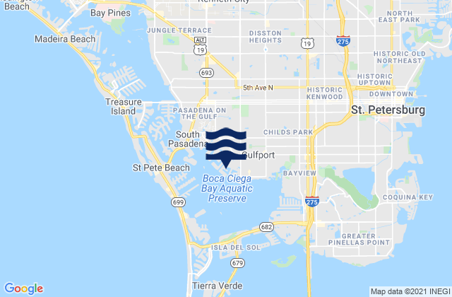 Horan Head, South Bay, United Statesの潮見表地図