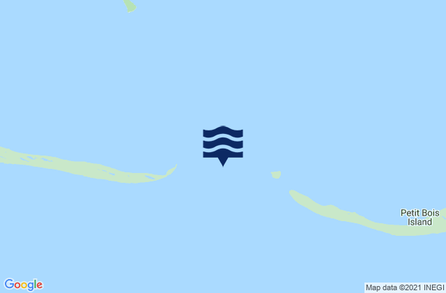 Horn Island Petit Bois Island between, United Statesの潮見表地図