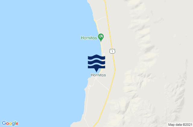 Hornitos, Chileの潮見表地図