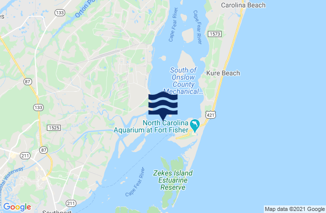 Horseshoe Shoal, United Statesの潮見表地図