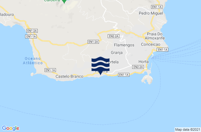 Horta, Portugalの潮見表地図