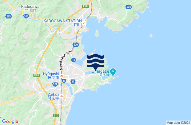 Hososhima, Japanの潮見表地図