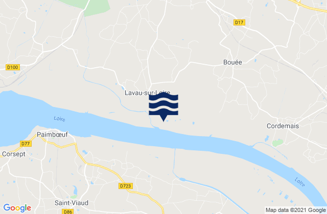 Hossegor - La Nord, Franceの潮見表地図