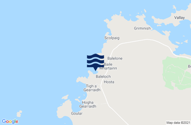 Hosta, United Kingdomの潮見表地図