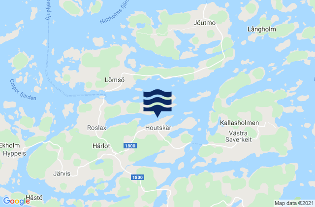 Houtskär, Finlandの潮見表地図