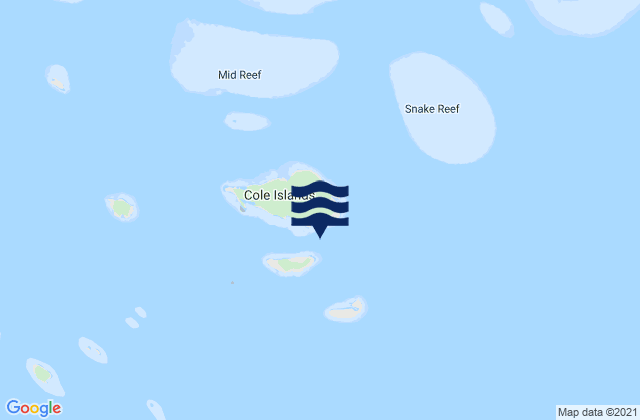 Howick Island, Australiaの潮見表地図