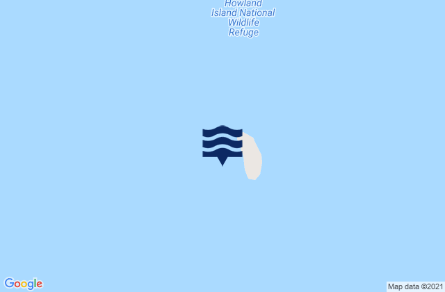 Howland Island, Kiribatiの潮見表地図