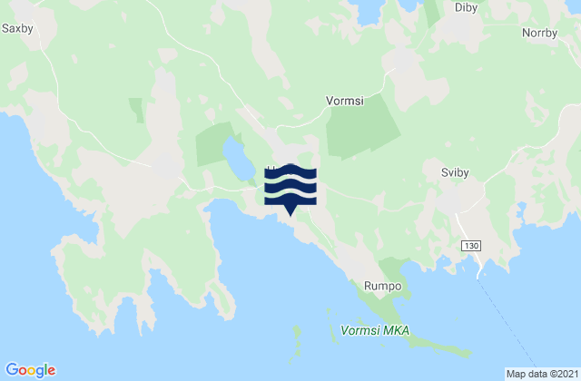 Hullo, Estoniaの潮見表地図