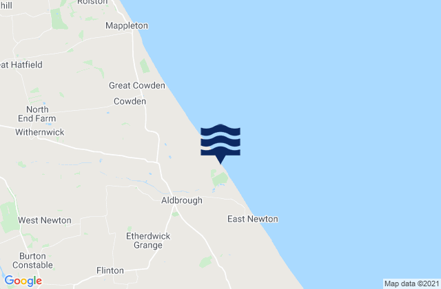 Humbleton, United Kingdomの潮見表地図