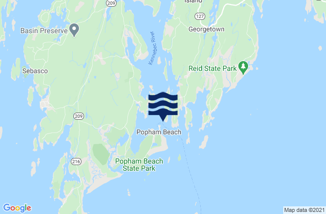 Hunniwell Point northeast of, United Statesの潮見表地図
