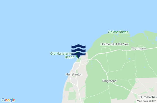 Hunstanton, United Kingdomの潮見表地図