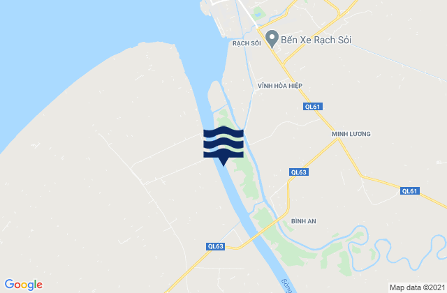Huyện An Biên, Vietnamの潮見表地図