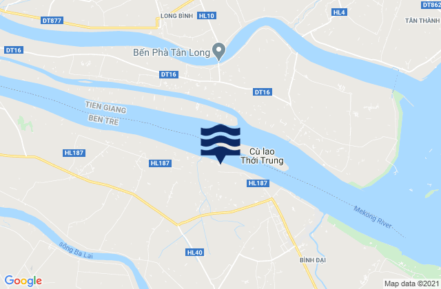 Huyện Bình Đại, Vietnamの潮見表地図