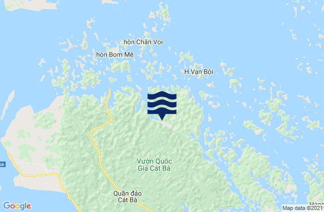 Huyện Cát Hải, Vietnamの潮見表地図