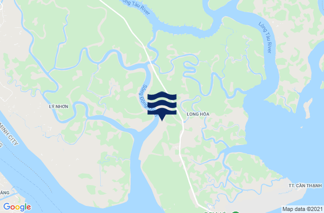 Huyện Cần Giờ, Vietnamの潮見表地図