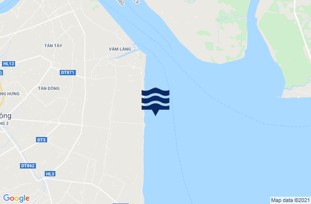 Huyện Gò Công Đông, Vietnamの潮見表地図