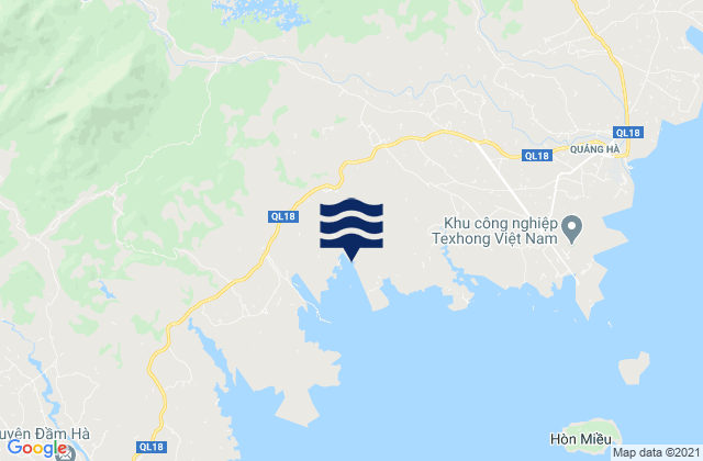 Huyện Hải Hà, Vietnamの潮見表地図