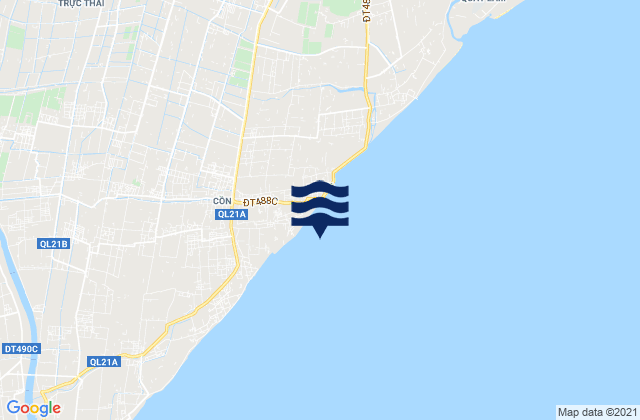 Huyện Hải Hậu, Vietnamの潮見表地図
