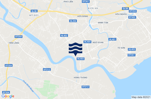 Huyện Kiến Thụy, Vietnamの潮見表地図