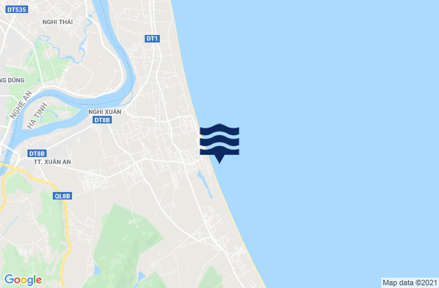 Huyện Nghi Xuân, Vietnamの潮見表地図