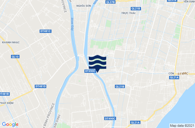 Huyện Nghĩa Hưng, Vietnamの潮見表地図