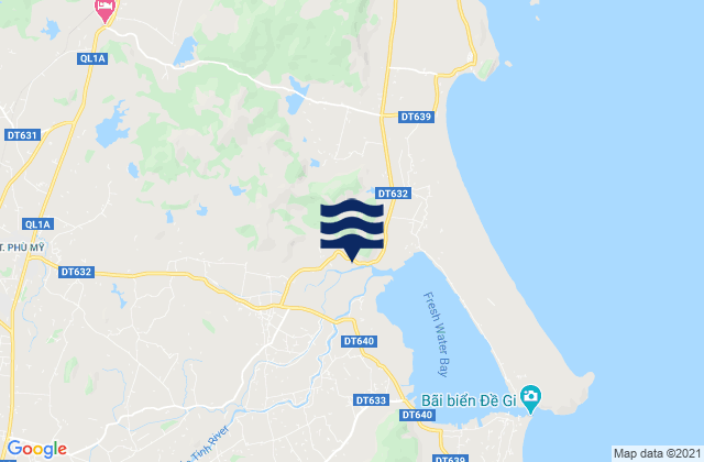 Huyện Phù Mỹ, Vietnamの潮見表地図