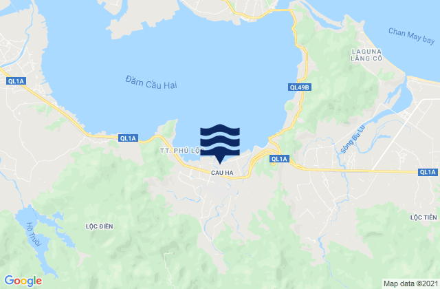 Huyện Phú Lộc, Vietnamの潮見表地図