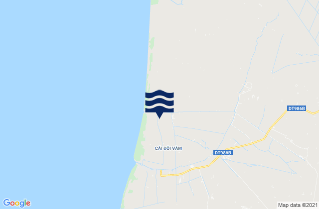 Huyện Phú Tân, Vietnamの潮見表地図
