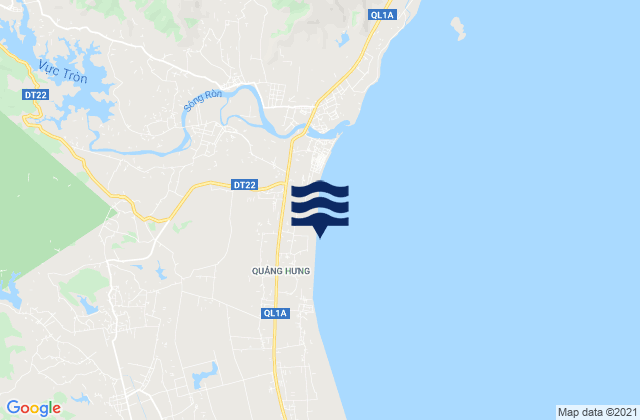 Huyện Quảng Trạch, Vietnamの潮見表地図