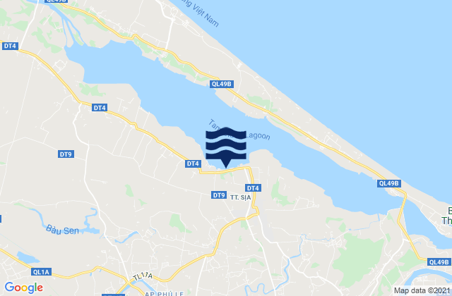 Huyện Quảng Ðiền, Vietnamの潮見表地図