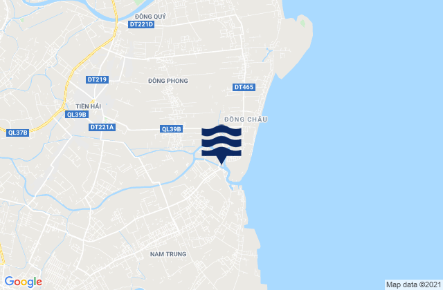Huyện Tiền Hải, Vietnamの潮見表地図
