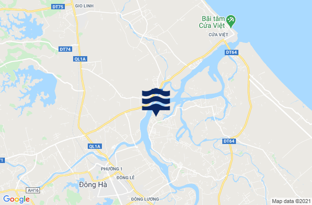 Huyện Triệu Phong, Vietnamの潮見表地図