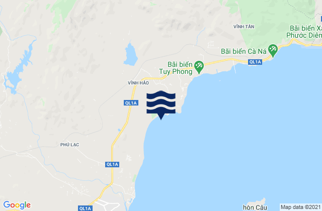 Huyện Tuy Phong, Vietnamの潮見表地図