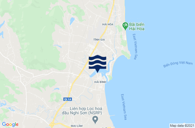 Huyện Tĩnh Gia, Vietnamの潮見表地図