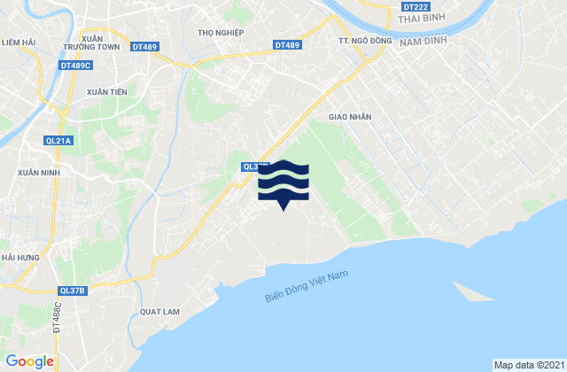 Huyện Xuân Trường, Vietnamの潮見表地図
