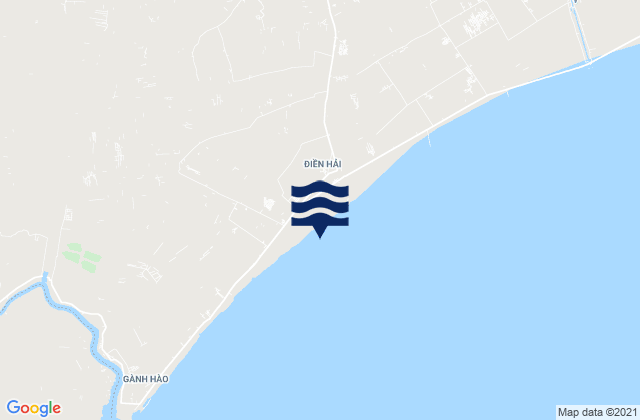 Huyện Đông Hải, Vietnamの潮見表地図
