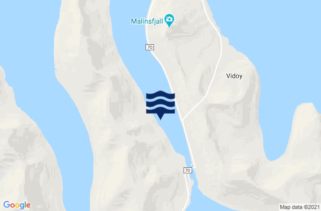 Hvannasund, Faroe Islandsの潮見表地図