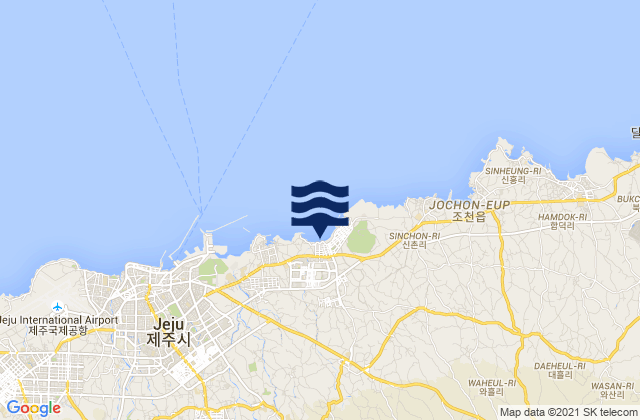Hwabuk-ni, South Koreaの潮見表地図