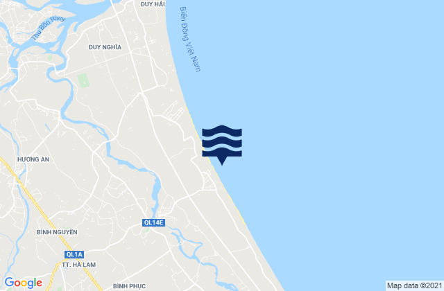 Hà Lam, Vietnamの潮見表地図