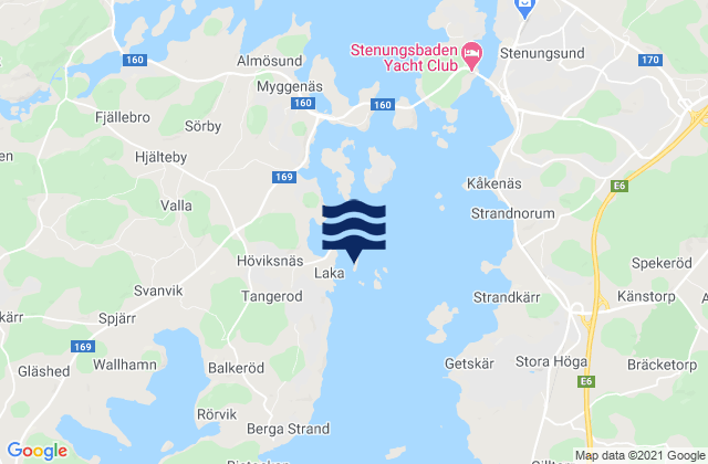 Höviksnäs, Swedenの潮見表地図