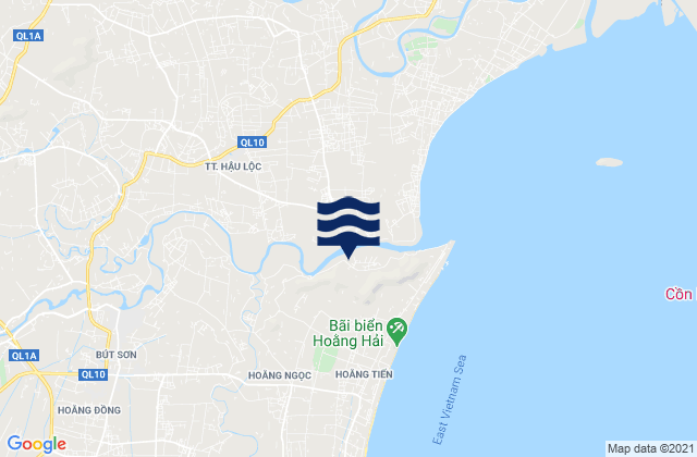 Hậu Lộc, Vietnamの潮見表地図