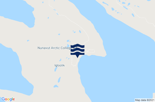 Igloolik, Canadaの潮見表地図