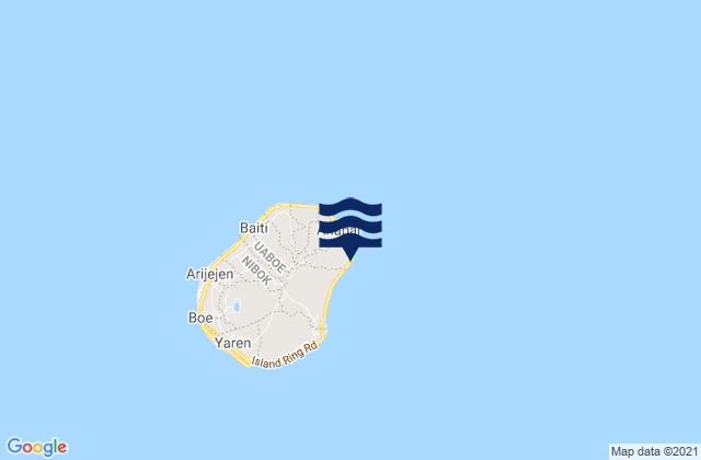 Ijuw District, Nauruの潮見表地図