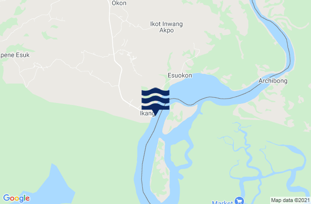 Ikang, Nigeriaの潮見表地図