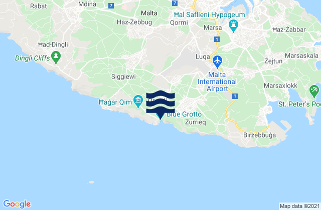 Il-Qrendi, Maltaの潮見表地図