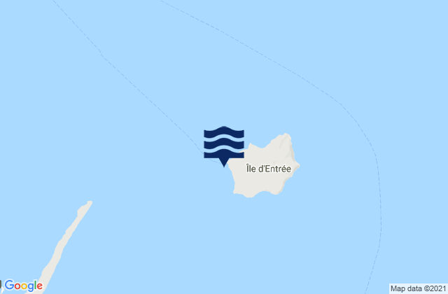 Ile dEntree, Canadaの潮見表地図