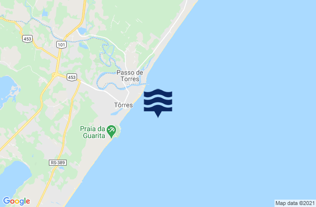 Ilha dos Lobos, Brazilの潮見表地図