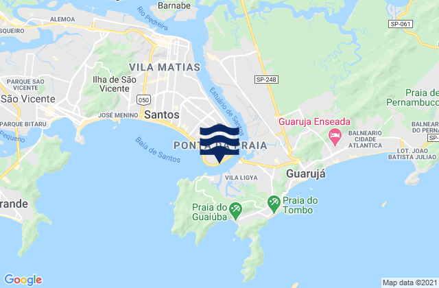 Ilhas das Palmas, Brazilの潮見表地図